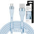 USB–microUSB silikoninis mėlynas laidas Kruger&Matz Basic, KM1270, 1 m