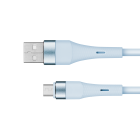 USB–microUSB silikoninis mėlynas laidas Kruger&Matz Basic, KM1270, 1 m