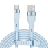 USB–microUSB silikoninis mėlynas laidas Kruger&Matz Basic, KM1270, 1 m