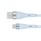 USB–USB tipo C silikoninis kabelis, mėlynas, Kruger&Matz Basic KM1268, 1 m