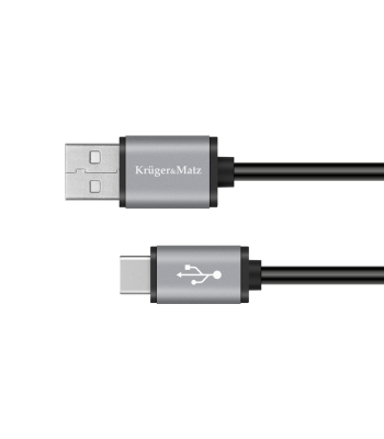 USB–USB tipo C laidas Kruger&Matz Basic, 1.8m
