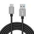 USB–USB tipo C kabelis Kruger&Matz Basic, 10 Gbps, 0,5 m