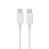 USB tipo C–USB tipo C kabelis, 100 cm, baltas