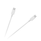 USB tipo C–USB tipo C kabelis, 100 cm, baltas