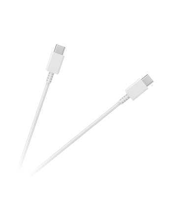 USB tipo C–USB tipo C kabelis, 100 cm, baltas