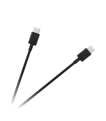 USB tipo C–USB tipo C kabelis, juodas, 100 cm
