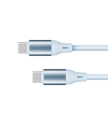 USB-C–USB-C kabelis Kruger&Matz Basic, mėlynas, 100 W – KM1269, 1 m