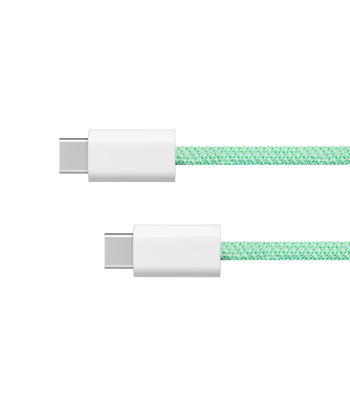 USB tipo C–USB tipo C kabelis, žalias, Kruger&Matz Basic, 100 W, KM1272, 1 m