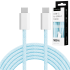 USB-C–USB-C kabelis Kruger&Matz Basic, 100 W, mėlynas, KM1272, 1,5 m
