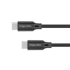USB tipo C–USB tipo C kabelis Kruger&Matz Basic, 100 W, 2,5 m
