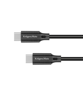 USB tipo C–USB tipo C kabelis Kruger&Matz Basic, 100 W, 2,5 m
