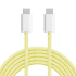 USB-C–USB-C kabelis Kruger&Matz Basic, geltonas, 60 W, 1 m, KM1271