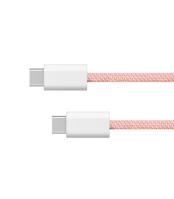 USB tipo C–USB tipo C kabelis, Kruger&Matz Basic, rožinis, 60 W, 1,5 m