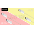 USB-C–USB-C kabelis Kruger&Matz Basic, geltonas, 60 W, 1 m, KM1271