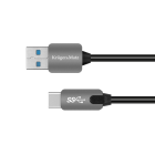 USB 3.0 kabelis su USB tipo C jungtimi, Kruger&Matz, 5 Gbps, 1 m