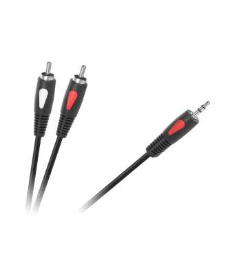 Garso kabelis jack 3,5 mm–2 RCA Cabletech Eco-Line 5.0 m