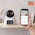Wi-Fi kamera Kruger&Matz Connect, 2 objektyvai, PTZ 360°, 2K, Tuya Smart Life, spalvotas naktinis vaizdas, garsas, AI, C180