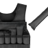 Reguliuojama svorinė liemenė REBEL ACTIVE, 15 kg
