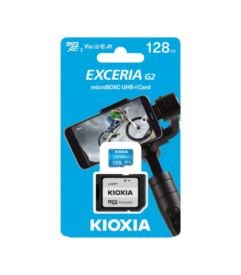 Kioxia microSD UHS-I U1 atminties kortelė su adapteriu, 128 GB