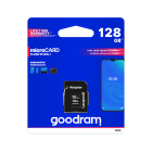 microSD UHS-I GOODRAM atminties kortelė su adapteriu, 128GB