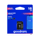 Atminties kortelė microSD su adapteriu GOODRAM UHS-I 16GB