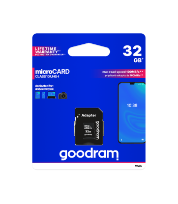 Atminties kortelė GOODRAM microSD UHS-I su adapteriu M1AA 32GB
