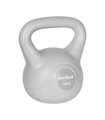 Bituminis kettlebell Rebel Active, pilkas, 18 kg