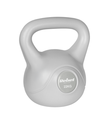 Bituminis kettlebell svarmuo REBEL ACTIVE, pilkas, 22 kg