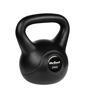 Bituminis kettlebell, REBEL ACTIVE, 24 kg