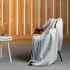 Teesa pilkas polar fleece pledas, 130 x 150 cm