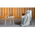 Teesa pilkas polar fleece pledas, 130 x 150 cm