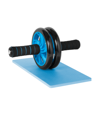 Dvigubas ratukas, treniruoklis pilvo raumenims REBEL ACTIVE AB Wheel AB-2