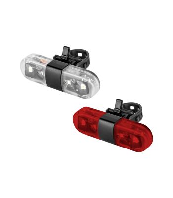 Dviračio LED žibintų komplektas su USB laidu, 2 vnt. Rebel