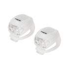 Dviračio žibintų rinkinys, silikoninis, 22,2–31,8 mm