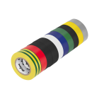 REBEL lipnios izoliacinės juostos, 10 vnt., spalvų rinkinys, 0,13 mm x 19 mm x 20 yd