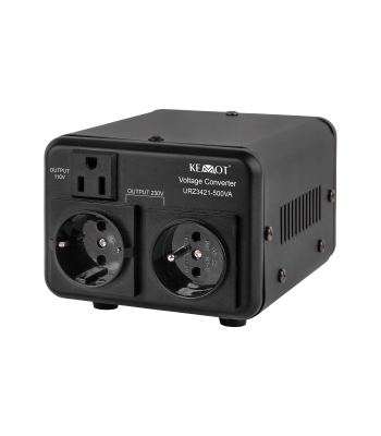 Dvikryptis įtampos keitiklis 115 V ⇄ 230 V, KEMOT, 400 W / 500 VA