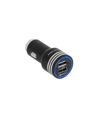 Automobilinis įkroviklis Kruger&Matz su Quick Charge 3.0, 2xUSB, 4800mA