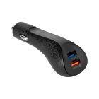 Automobilinis įkroviklis su Quick Charge 3.0, REBEL 2xUSB 5100mA 15W
