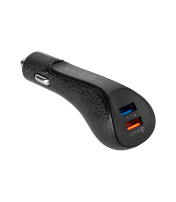 Automobilinis įkroviklis su Quick Charge 3.0, REBEL 2xUSB 5100mA 15W