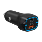 Automobilinis įkroviklis su Power Delivery ir Quick Charge 38W