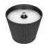 Stalinė LED jutiklinė Rebel lempa, juoda, 38 x 10,5 x 10,5 cm