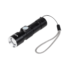 Aliumininis žibintuvėlis Rebel (ZOOM, USB kištukas), 3 W