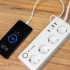 Išmanioji maitinimo juosta, 4 vokiško tipo lizdai, 4 USB, 2100 mA, Kruger&Matz Connect P6 Tuya