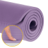 Gimnastikos kilimėlis jogai, pilatesui ir fitnesui, NBR, violetinis, Rebel Active, 183 x 61 cm, 1,5 cm