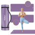 Gimnastikos kilimėlis jogai, pilatesui ir fitnesui, NBR, violetinis, REBEL ACTIVE RBA-3150, 183 x 61 cm, 1 cm