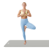 Gimnastikos kilimėlis Rebel Active NBR, pilkas, RBA-3150, 183 x 61 cm, 1 cm