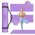 Gimnastikos kilimėlis jogai, pilatesui ir treniruotėms Rebel Active, violetinis, TPE, 183x61cm, 1 cm