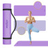 Gimnastikos kilimėlis jogai, pilatesui ir fitnesui Rebel Active, violetinis, TPE, 183 x 61 cm, 1 cm