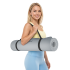 Gimnastikos kilimėlis jogai, pilatesui ir fitnesui, REBEL ACTIVE, TPE, pilkas, 183 x 61 cm, 1 cm