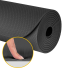 Gimnastikos kilimėlis jogai, pilatesui ir fitnesui, Rebel Active, 183 x 61 cm, 4 mm, TPE, juodas